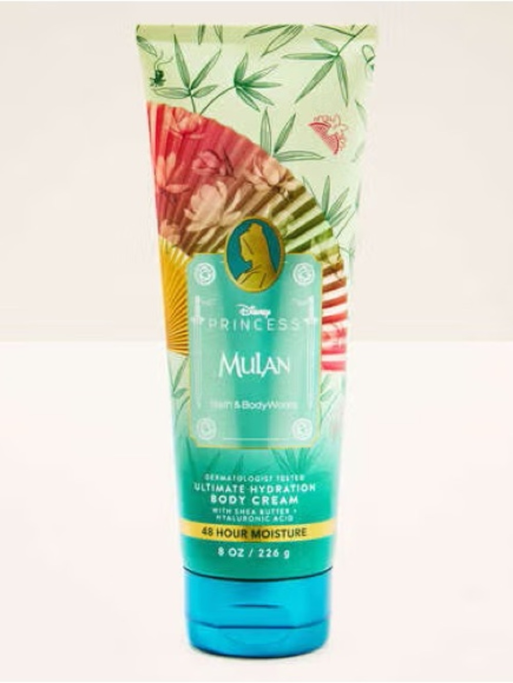 Bath & Body Works Disney Princess Mulan Body Cream - Green, Teal, Blue, Pink